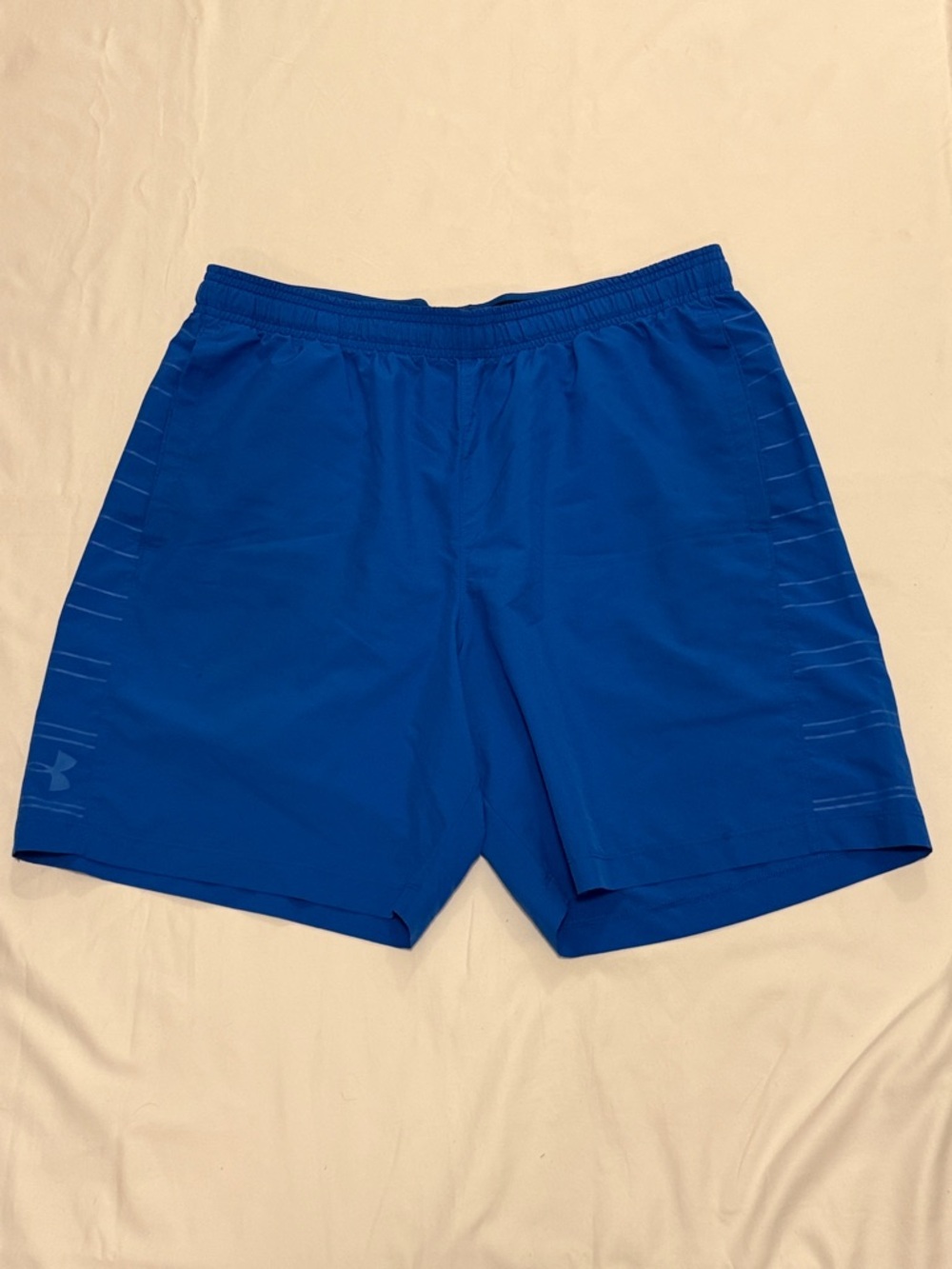 Under Armour Royal Blue Men's Athletic Training Shorts with side pockets